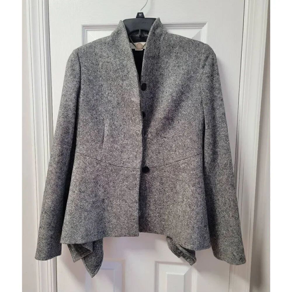 Stella McCartney Tweed Wool Grey Blazer M